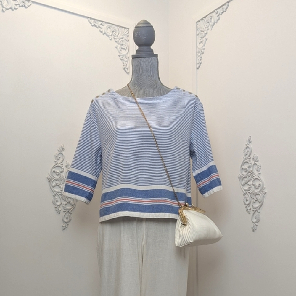 Anthropologie Maeve Sullivan Striped Top